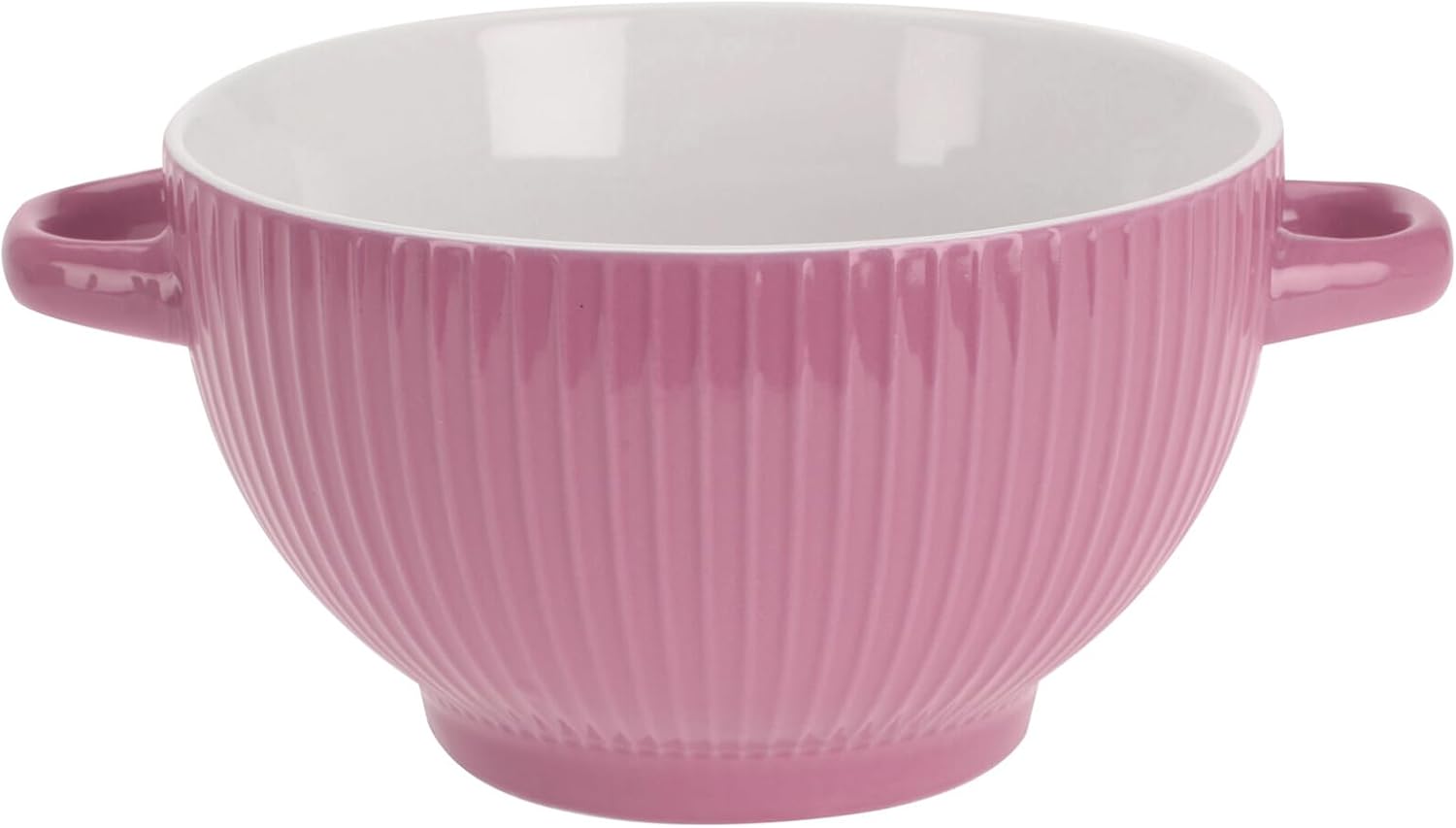 Soup Bowls with Handles 680ml Large Ceramic Stoneware Soup Serving Bowl