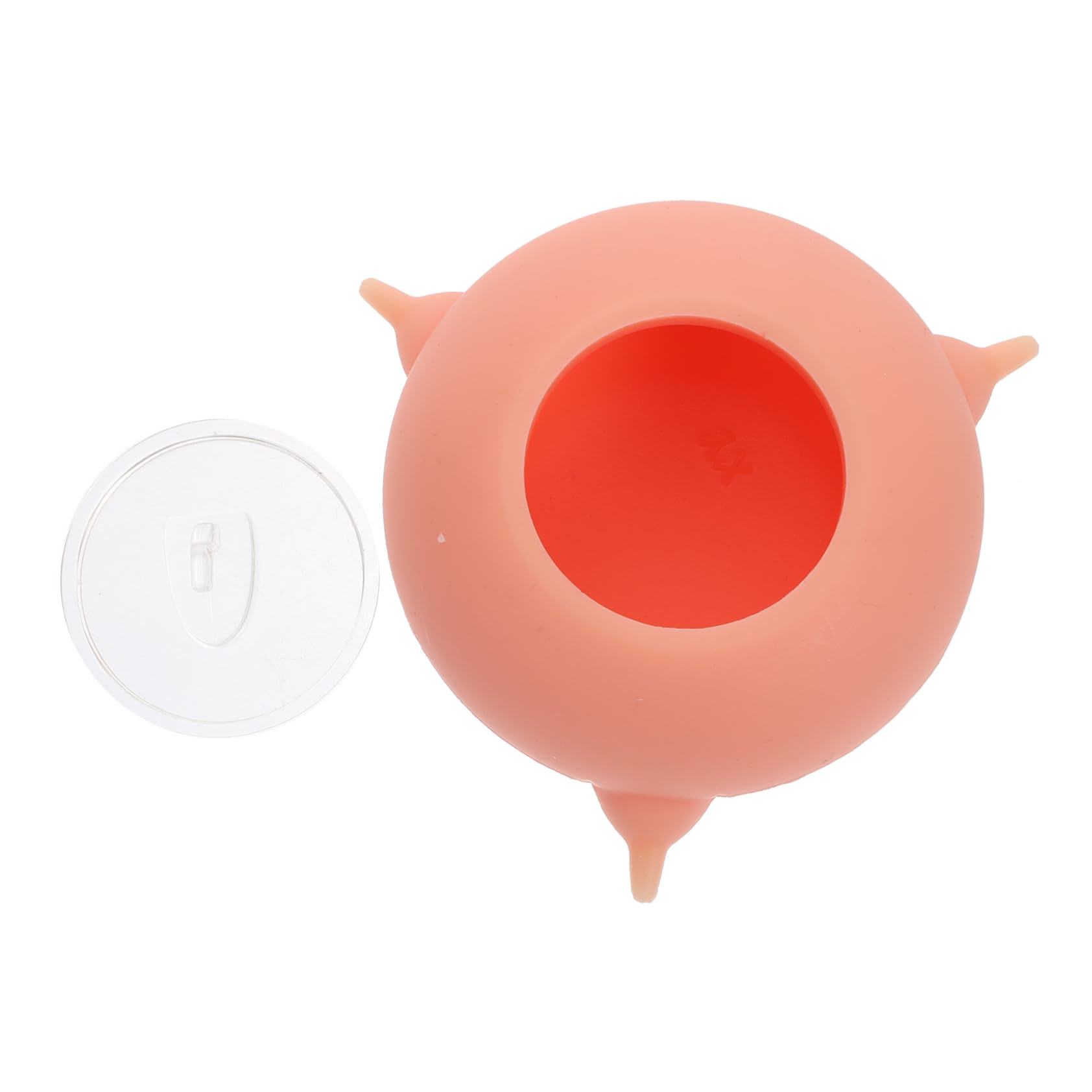 INOOMP Biberon per Cuccioli Riutilizzabile in Silicone Rosa, Facile da Conservare, Accessorio per L’Allattamento e Allenamento di Piccoli Animali Domestici