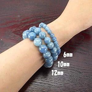 Amazon | AAAA級 シャイニングアクアマリン ブレスレット 6mm