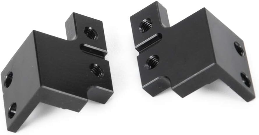 QUE-T 1Pair Metal Front Servo Base Mount for 1/10 RC Axial Scx10II 90046 Crawler Car