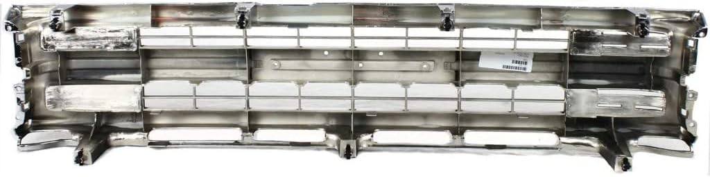 For Toyota Pickup 1990 1991 Grille | Center Piece | Chrome Shell With Painted Black Insert | 2WD | Plastic | Replacement For TO1200135 | 5311189132