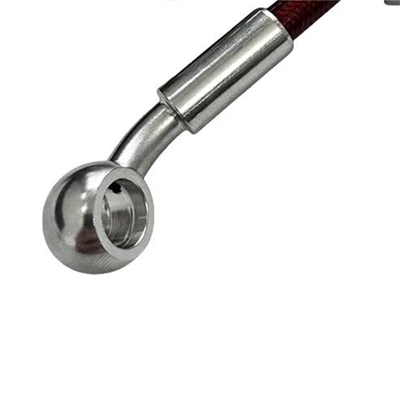 Tubo flessibile dell'olio Tubo Flessibile Per Olio Freno Frizione Moto Universale 10 Cm-500 Cm 0°-28° Idraulico Rinforzato In Acciaio Inossidabile Intrecciato(460CM)