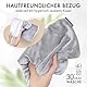 Liebesfreunde® Sexkissen für Paare aufblasbar - Sex Kissen mit Bezug I Keilkissen Lendenkissen, hellgrau