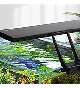 hygger Clip On 24/7 Lighting Aquarium LED Light, 14W Sunrise-Daylight-Moonlight and DIY Mode, Adj...