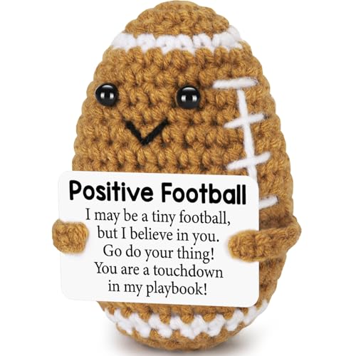 Funny Positive Football Crochet Inspirational Birthday Gifts for Men Women