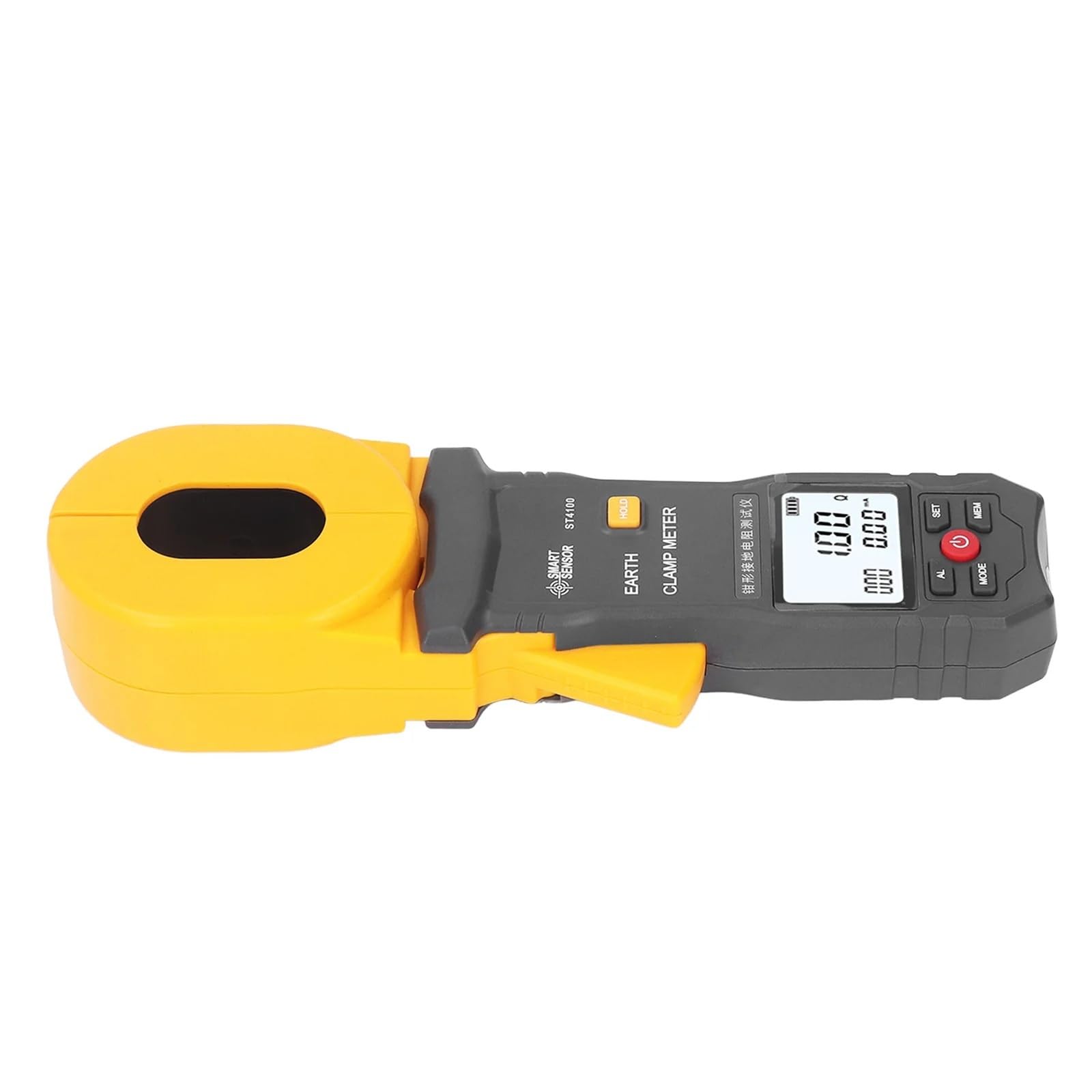 Medidor de resistencia tierra con pinza digital LCD, apagado automático, probador for climas extremos