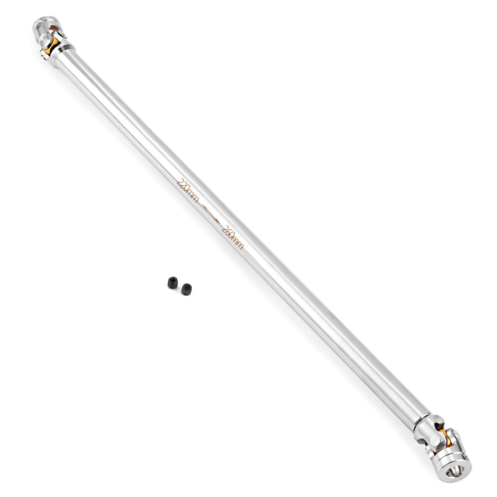 AXspeed 1Pcs Metal Drive Shaft for 1/14 RC Tamiya Tractor Climbing Trailer Upgrade Accessories (220mm-260mm) โ image 1