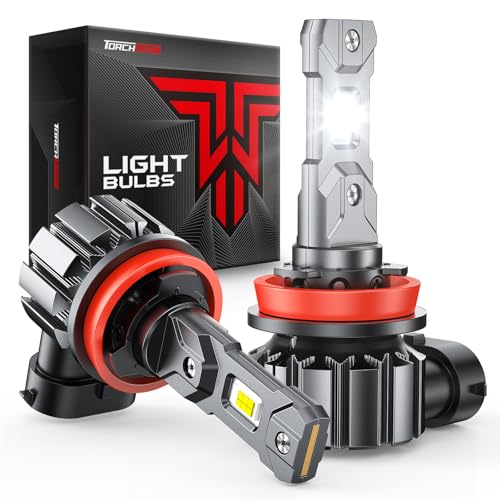Image of Torchbeam H11 /H8 /H9 LED Bulbs, 60000LM Super Brighter than Halogen, 6500K White, 2026 Premium Wireless LED Light Bulb, 2 Pack