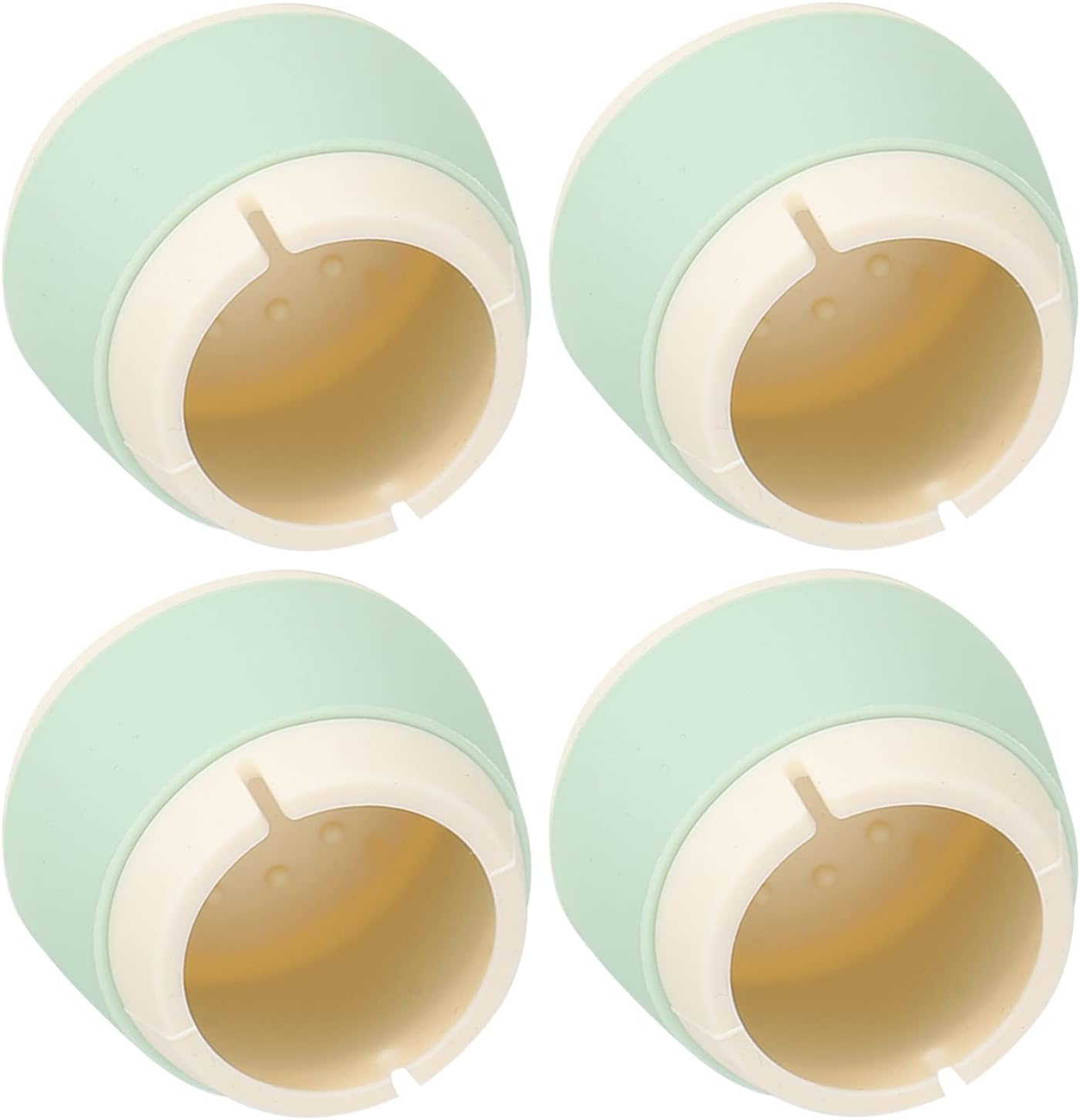 Aladeno 4Pcs Silicone Furniture Protectors 3.3x4x4cm Non Slip Round Chair Table Foot Covers Caps Anti Scratch Reduce Noise Chair Leg Floor Protectors Wear Resistant Furniture Pads (Green)
