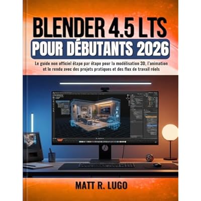 Blender 4.5 LTS pour D&eacute;butants 2026: Le guide non officiel &eacute;tape par &eacute;tape pour la mod&eacute;lisation 3D, l&rsquo;animation et le rendu avec des projets pratiques et des flux de travail r&eacute;els