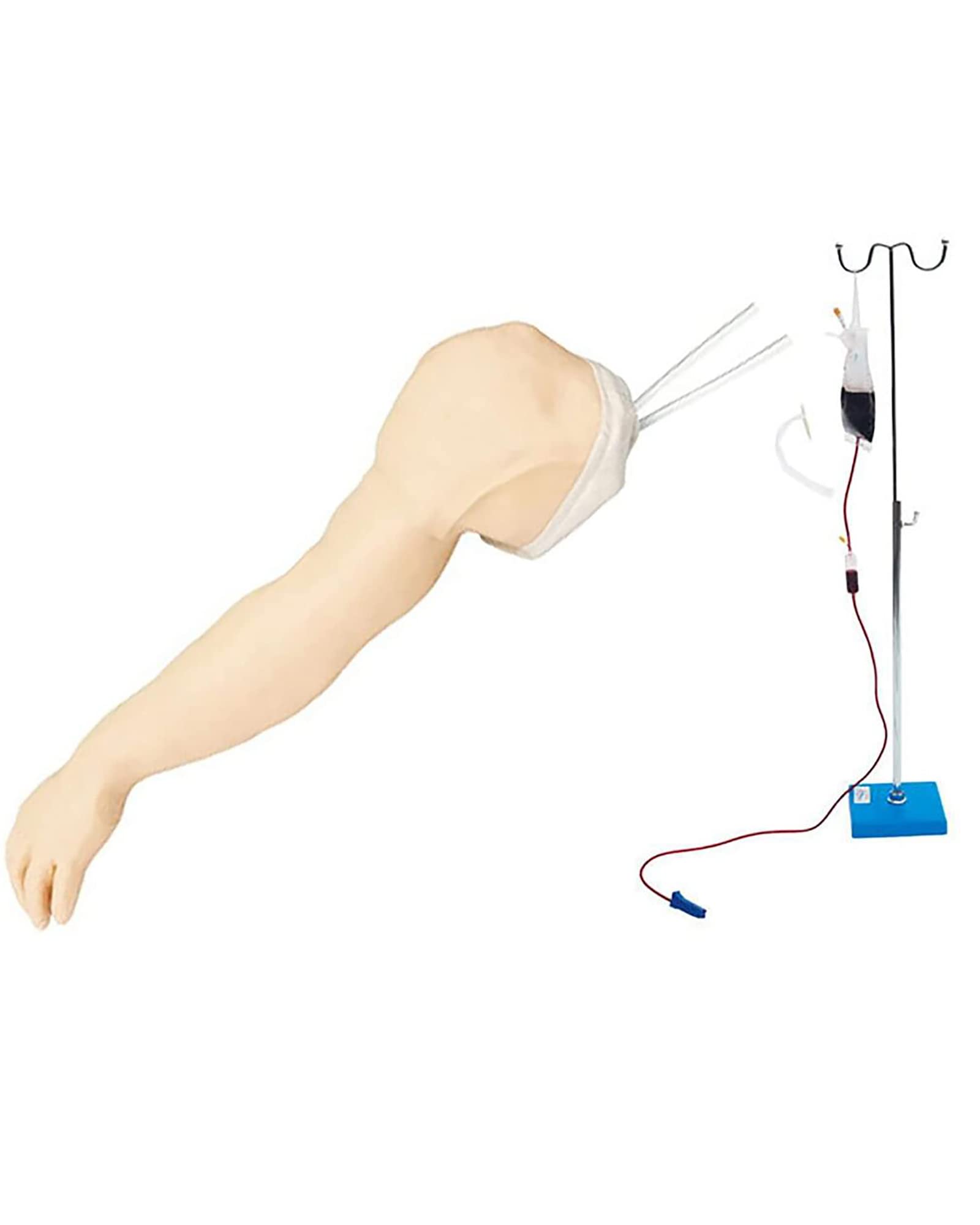 YNB High Simulation Complete Venipuncture Arm Model IV Practice Arm Infusion Simulator Intravenous Arm Kit Teaching Manikin