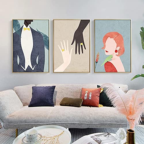 Affiche de figurine de mode nordique pour transformer un mur vide en art