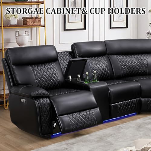 SIENWIEY Power Recliner Sectional Couch