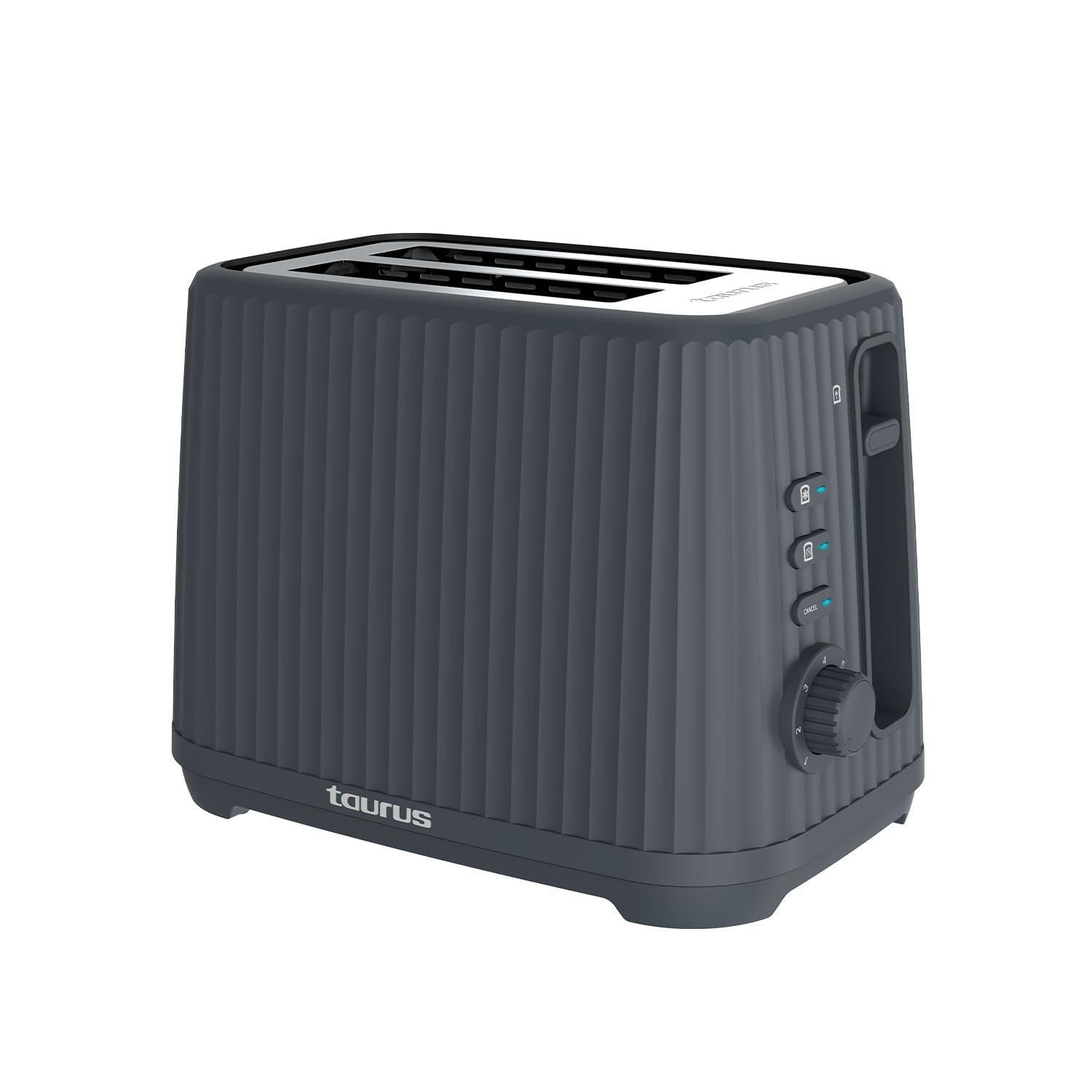 Taurus Jonic Toast Tower Toast, 1150W, 7 poziomów prażonych, 3 funkcje, 2 gniazda, samocentrujące, wskaźnik świetlny, dodatkowy podnośnik, zbieranie kabli, zbieranie okablów, czarny