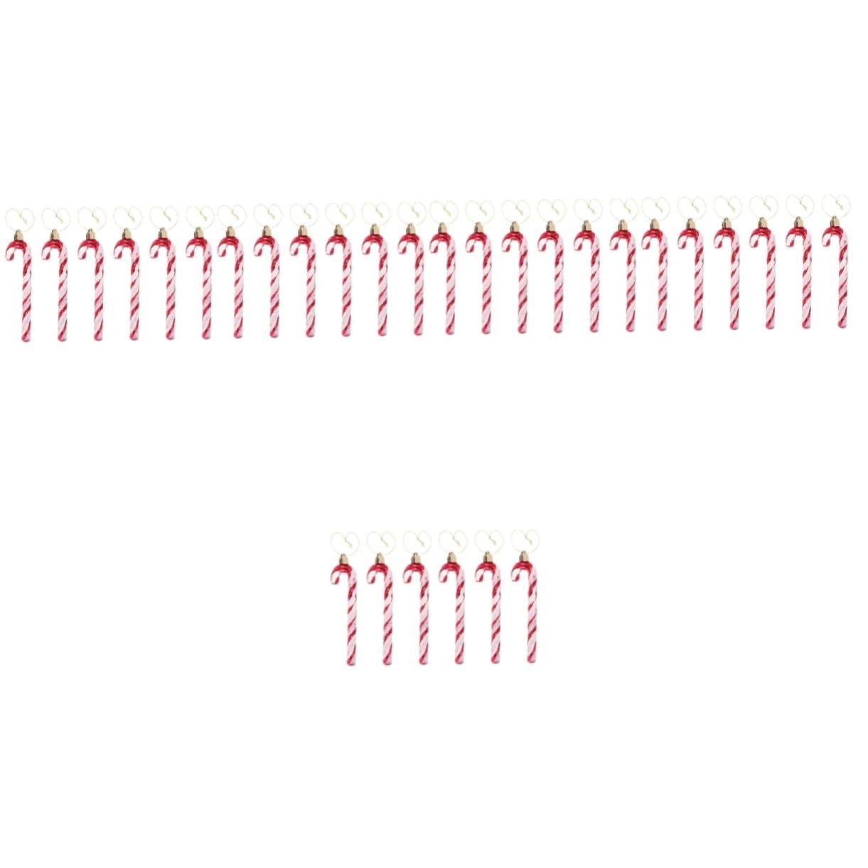 ABOOFAN 5sets Entzückende Weihnachten Baum Krücke Ornamente Festliche Hängende Weihnachten Kugeln Dekoration 6 Stücke * 5