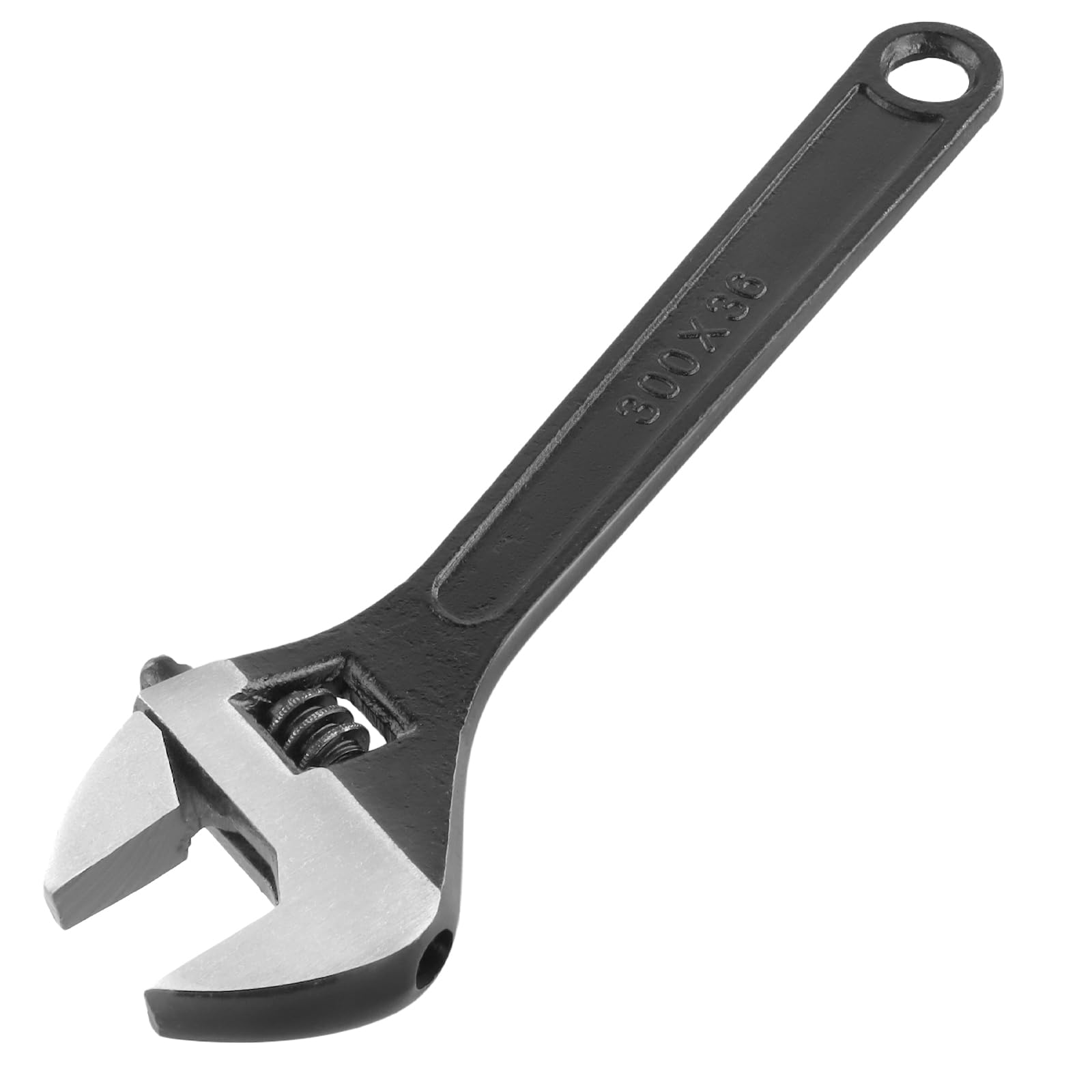 HOIGON Set di 4 chiavi regolabili nere, 6 8 10 10 12 pollici resistenti chiavi a mezzaluna con ganascia larga e impugnatura ergonomica per la manutenzione della macchina