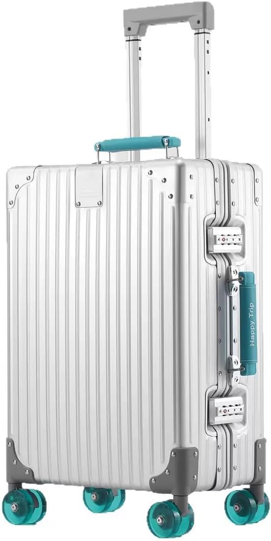 Aluminum Luggage 24inch – 2026 Upgrade Zipperless Suitcase with TSA Lock, 360° Silent Spinner Wheels – Premium Aluminum-Magnesium Alloy Suitcase for Modern Travelers