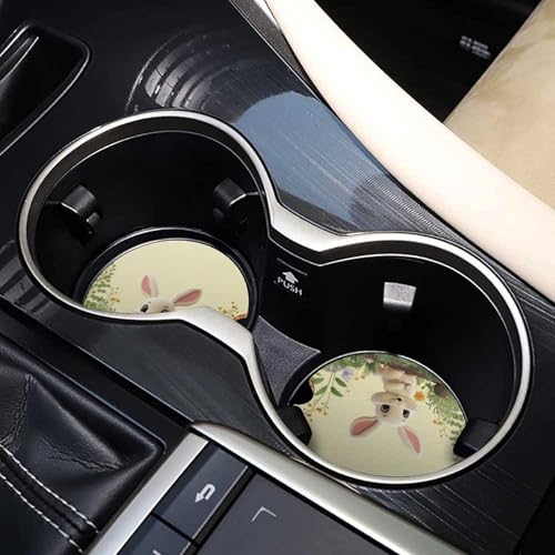 Portavasos para auto con diseño conejito, 2 unidades miniatura 7