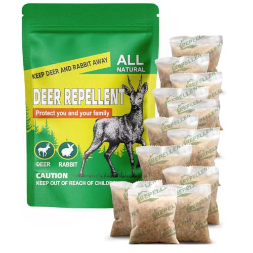 LAQDECDV Deer Repellent, Rabbit Repellent Outdoor, Deer Repellant Plant-12P
