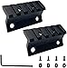 Eastern Tactical Supply M-lock Degree Offset Rail Mount, 5 Slots Offset Side Flashlight/Optic Picatinny Weaver Rail Section Mount (2PCS-5 slots)
