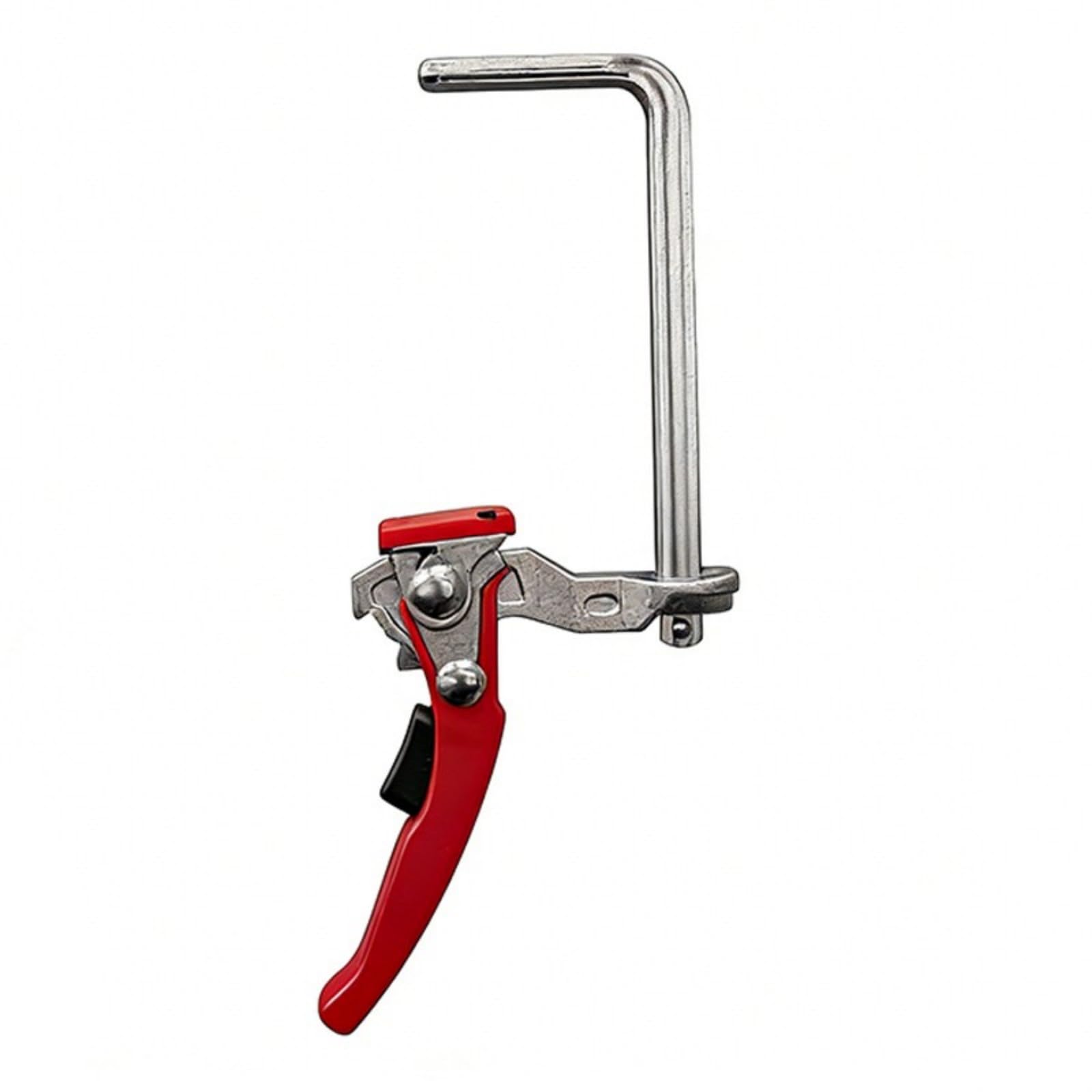 Professional Ratcheting Guide Rails Clamp Set, Releases Ratcheting Table Clamp for Carpentry and with Adjustable Plate Woodworking Hold Down Clamps