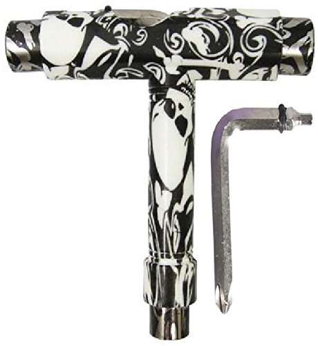 All In One Skateboard T Tool With SKULL Transfer Print