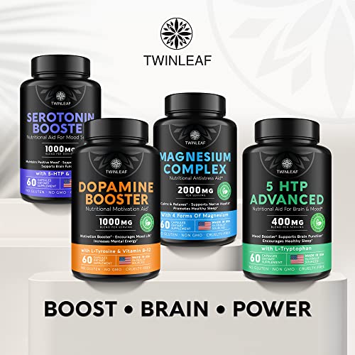 Serotonin Supplement For Mood Support - Made In Usa - Natural 5-Htp & L-Tryptophan Capsules - Serotonin Booster For Men & Women - Proprietary Formula For Mood And Relaxation - 60 Vegan Capsules #TOP6