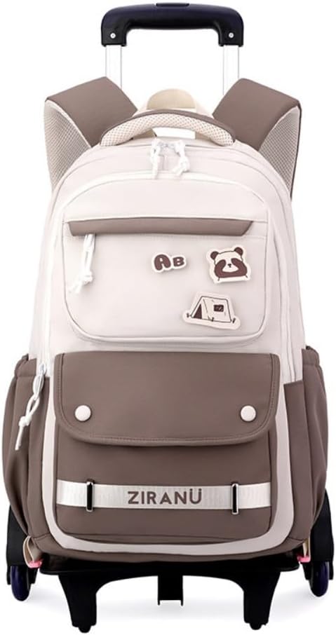 EKUIZAI Trolley Backpack for Girls Middle Kids School Bags with Wheels Rolling School Bags for Teen Girls, Blue