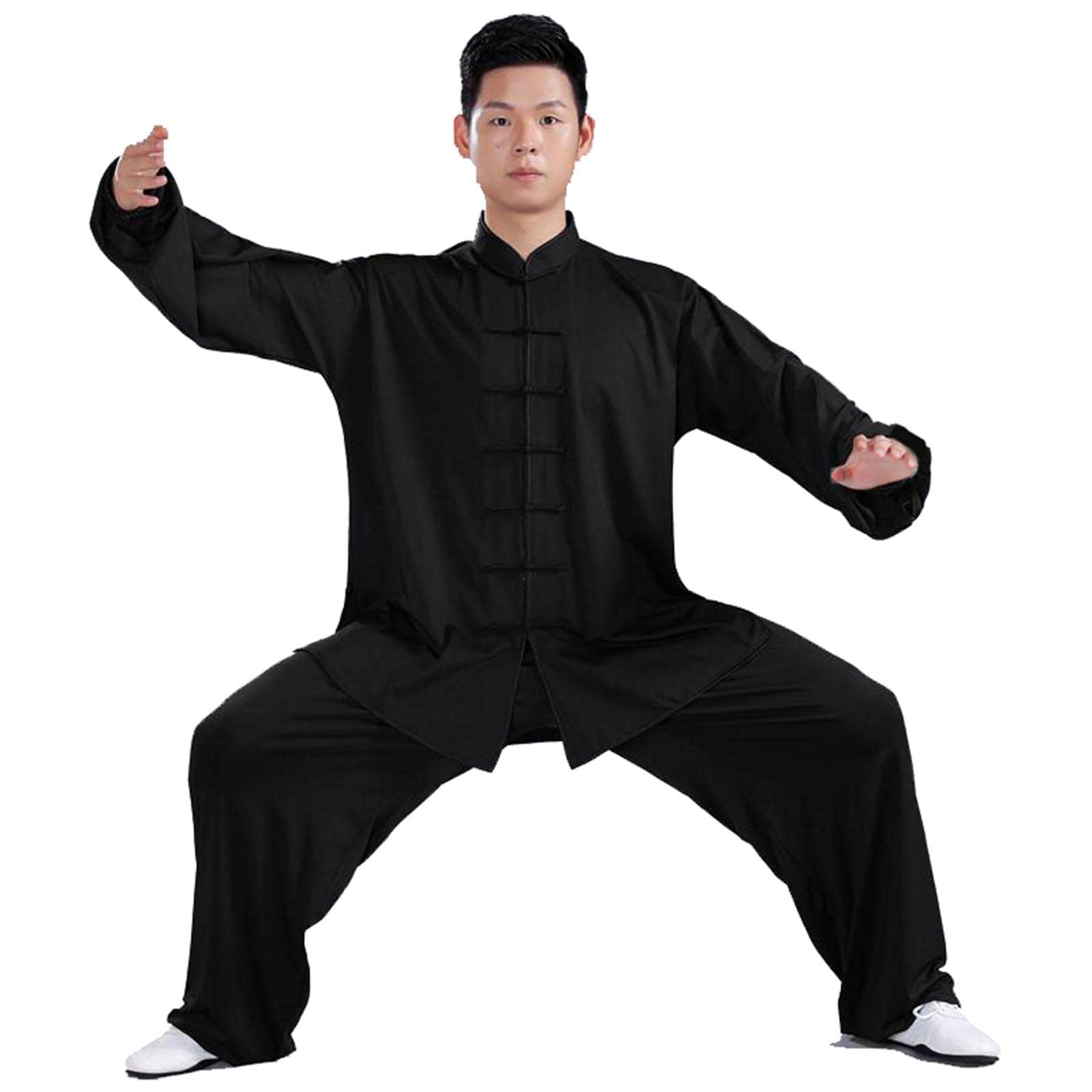Tai Chi mundurek mężczyźni kobiety sztuki walki zestawy odzieży chińska tradycyjna odzież Kung Fu Wing Chun Taekwondo ubrania treningowe, białe-XXXL