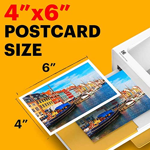 KODAK PD460 - Farbfotodrucker, 10 x 15 cm, Bluetooth und Docking, Weiß/Schwarz