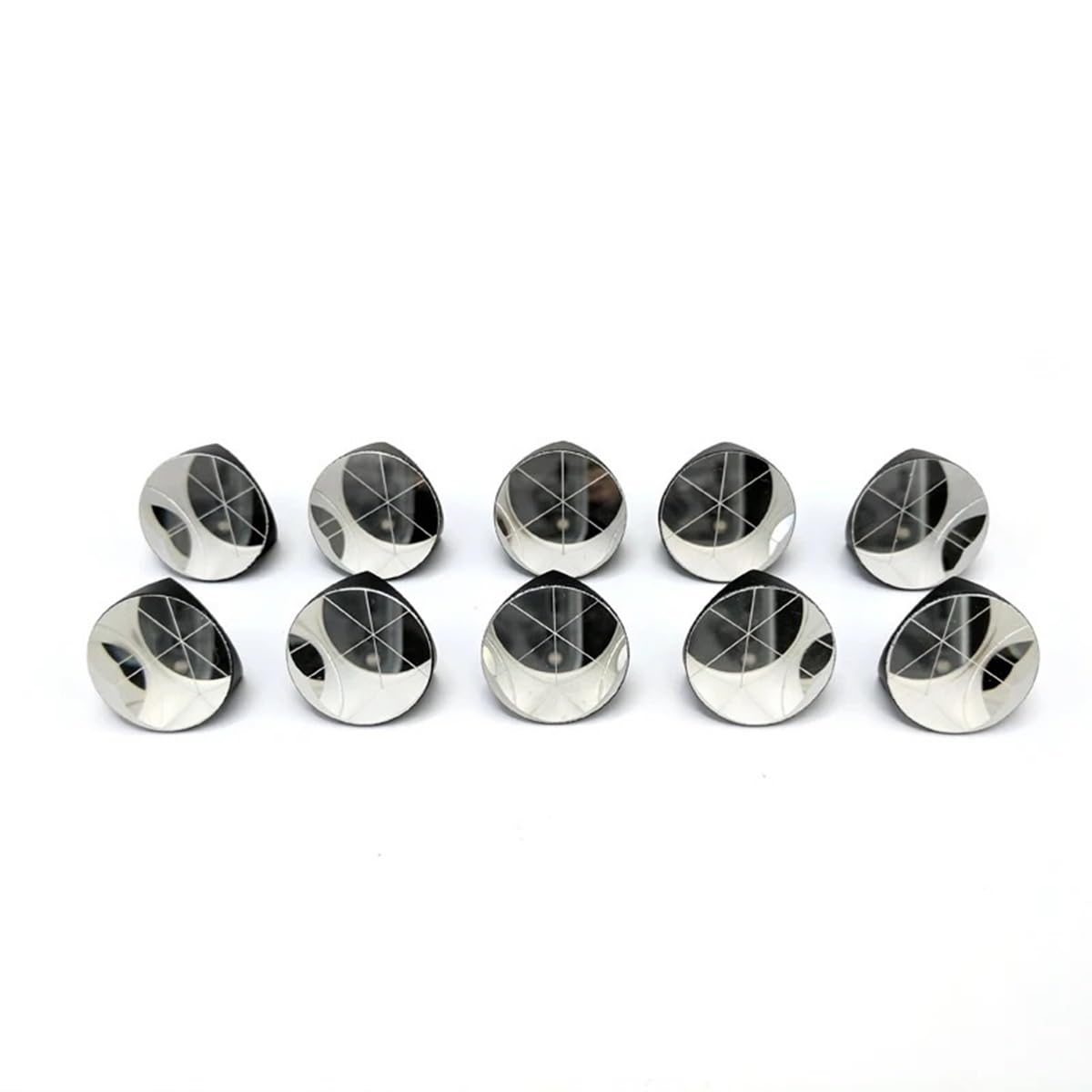 Optische Glaslinse 10 Stück D12,7 mm 25,4 mm K9 Trihedral Retroreflektor Silber Würfelprisma for Spektroskopie(D12.7)