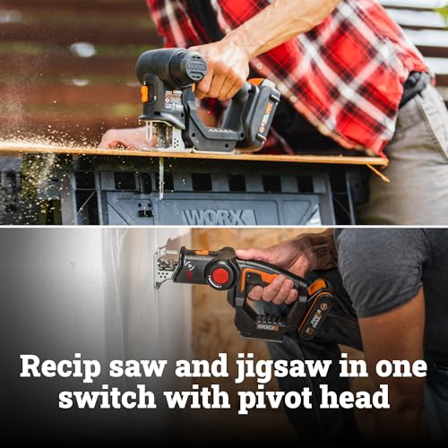 WORX 2-in-1 Cordless Reciprocating Saw