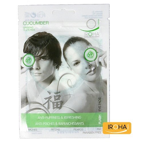 Iroha EYE PADS Anti dark circles & Lífting Aloe Vera (10 units - 5 uses)