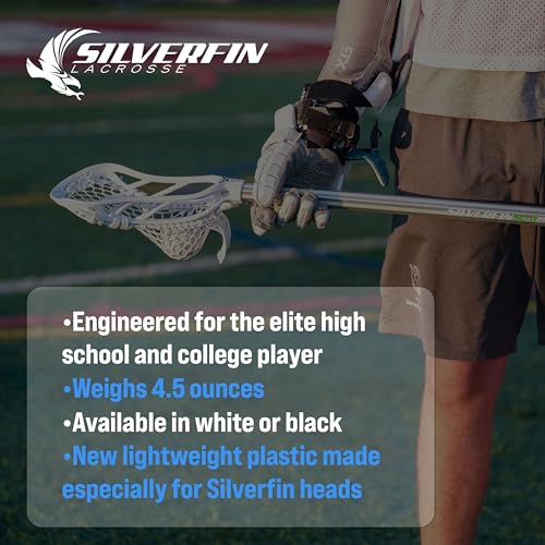 image for Silverfin Lacrosse Silverfin Axis 2.0 Lacrosse Head, Strung Lacrosse H