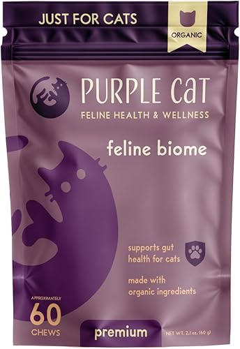 Bioma felino probiótico prémium para gatos  Salud intestinal, alivio de la diarrea y apoyo inmunológico para gatos de interior y exterior