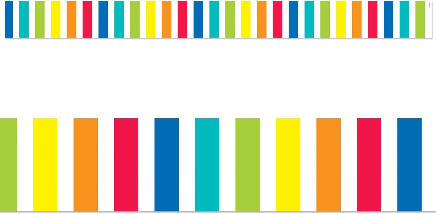 Creative Teaching Press Core Decor Rainbow Bold Stripes Border (10074)