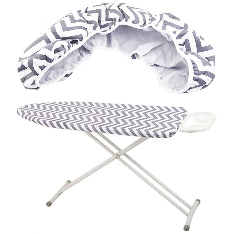 DSXVJHD Ironing Board Covers 150x50cm, Extra Large Ironing Board Cover with Thick Padding, Easy Fit and Scorch Resistant Replacement