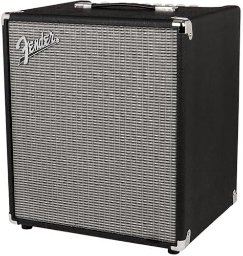 Image of Fender Rumble 100 V3 Bass Amp for Bass Guitar, 100 Watts, with 2-Year Warranty 12 Inch Eminence Speaker, Overdrive Circuit, Tone Voicing, Effects Loop and Direct XLR Output | 100W Class-D Combo, 12 Eminence Special Design Speaker, Footswitchable Overdrive, 3-Voicing Switches, Effects Loop, Xlr Di