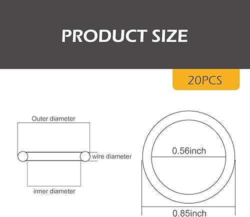 Miniatura 2 de Ferianl Arandela de Tapón de Drenaje de Aceite de 20 Piezas, Junta Arandela de Tapón de Drenaje de Aceite de Motor de Aluminio de 14mm (0.55 in),