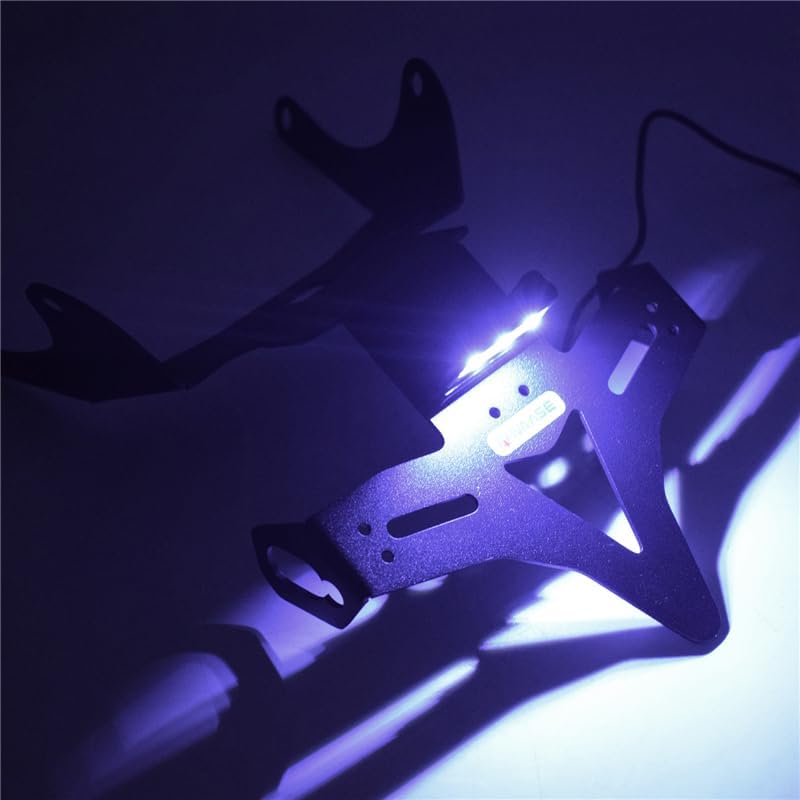 Rear Fender Registration Bracket License Plate Holder Frame with LED light For Honda CB650R CBR650R CB CBR 650R 2021 2022 2023