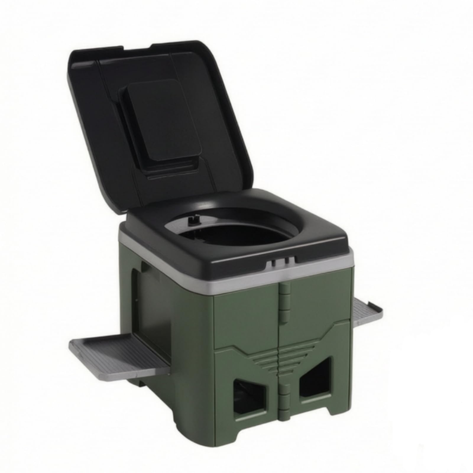Sharplace Retrete Portátil Plegable Cómodo Ligero, Inodoro Camping con Bolsa Residuos, Resistente, Inodoro Camping Plegable, para Emergencias,