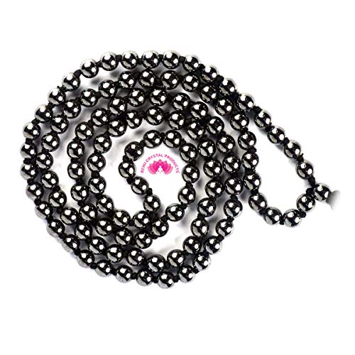 Image of Reiki Crystal Products Natural Reiki Feng-Shui Mala Necklace 6 mm Crystal Stone 108 Bead Jaap Mala for Men and Women