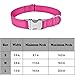 Love Dream Reflective Dog Collar with Metal Buckle, Adjustable Safety Nylon Dog Collars with Heavy Duty Quick Release Buckle for Small Medium Large Dogs, Pet Collar with ID Tag Ring