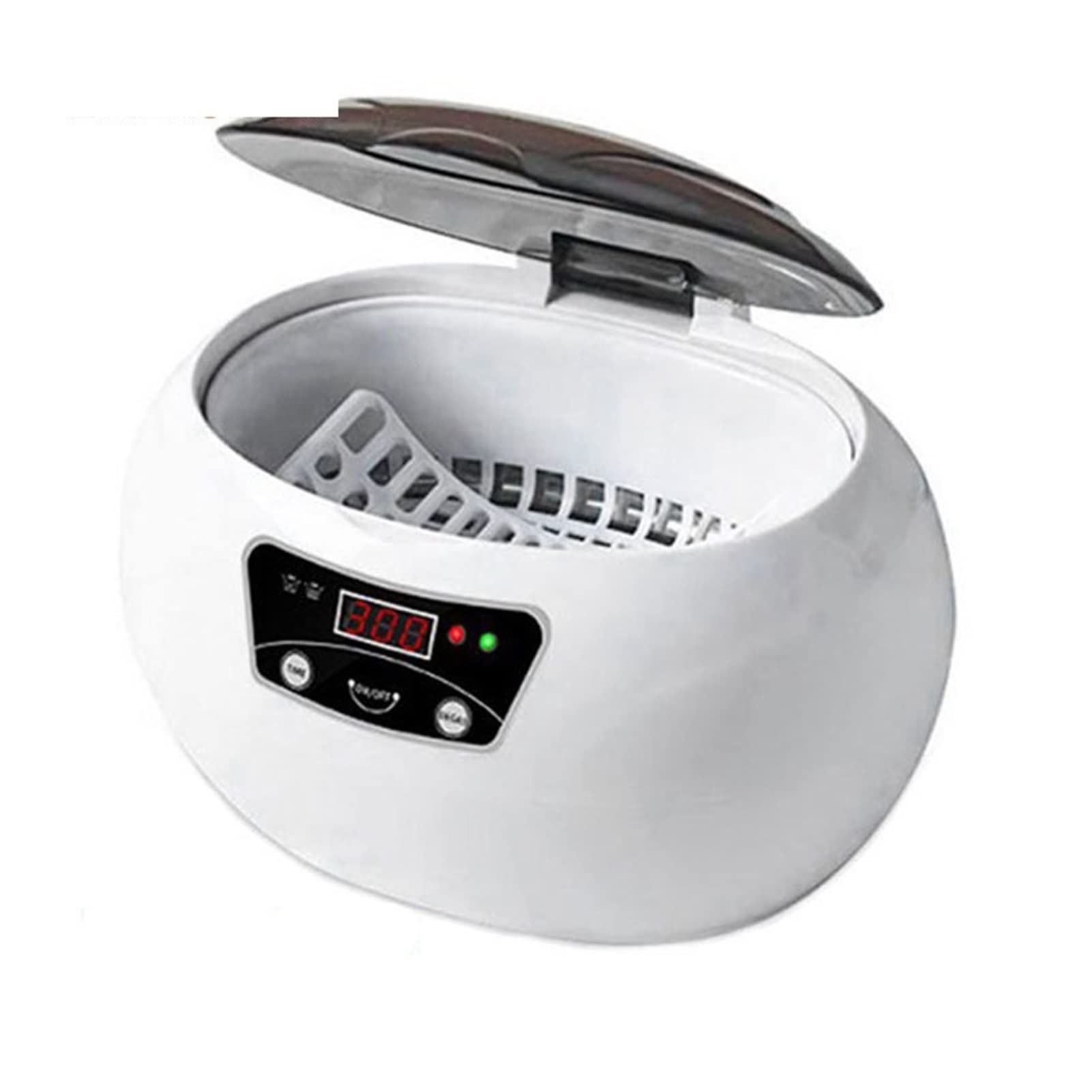 Dispositivo per la Pulizia ad ultrasuoni Cleaner ad ultrasuoni da 600 ml for Bicchieri digitali for la Pulizia del Bagno Ultra Sonic Dental Razor Gioielli