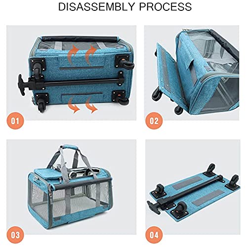 hongyang Pet Bike TrailerSmall & Medium Sized Dogs Bicycle Carrier - Foldable Frame Non-Slip Floor & Internal Leash, Easy to Connect