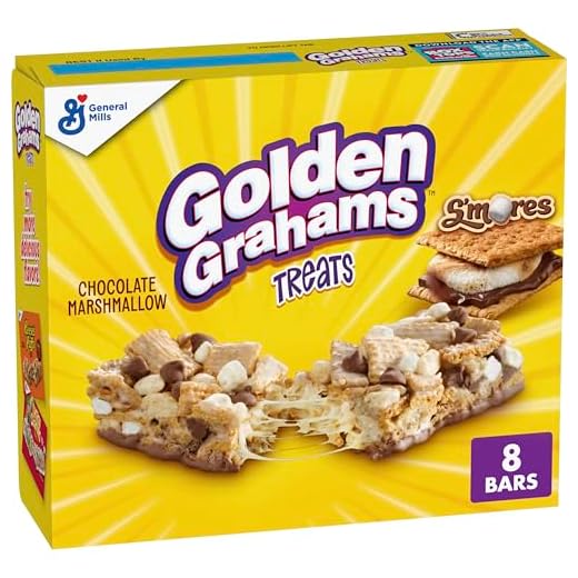 Golden Grahams S'mores Cereal Treat Bars, Snack Bars, 8 ct, 8.48 oz