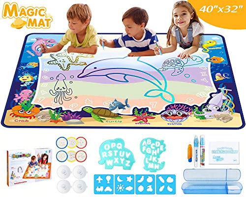WINWONBRA Aqua Magic Doodle Mat 40 X 32 Inches Extra Large Water Drawing