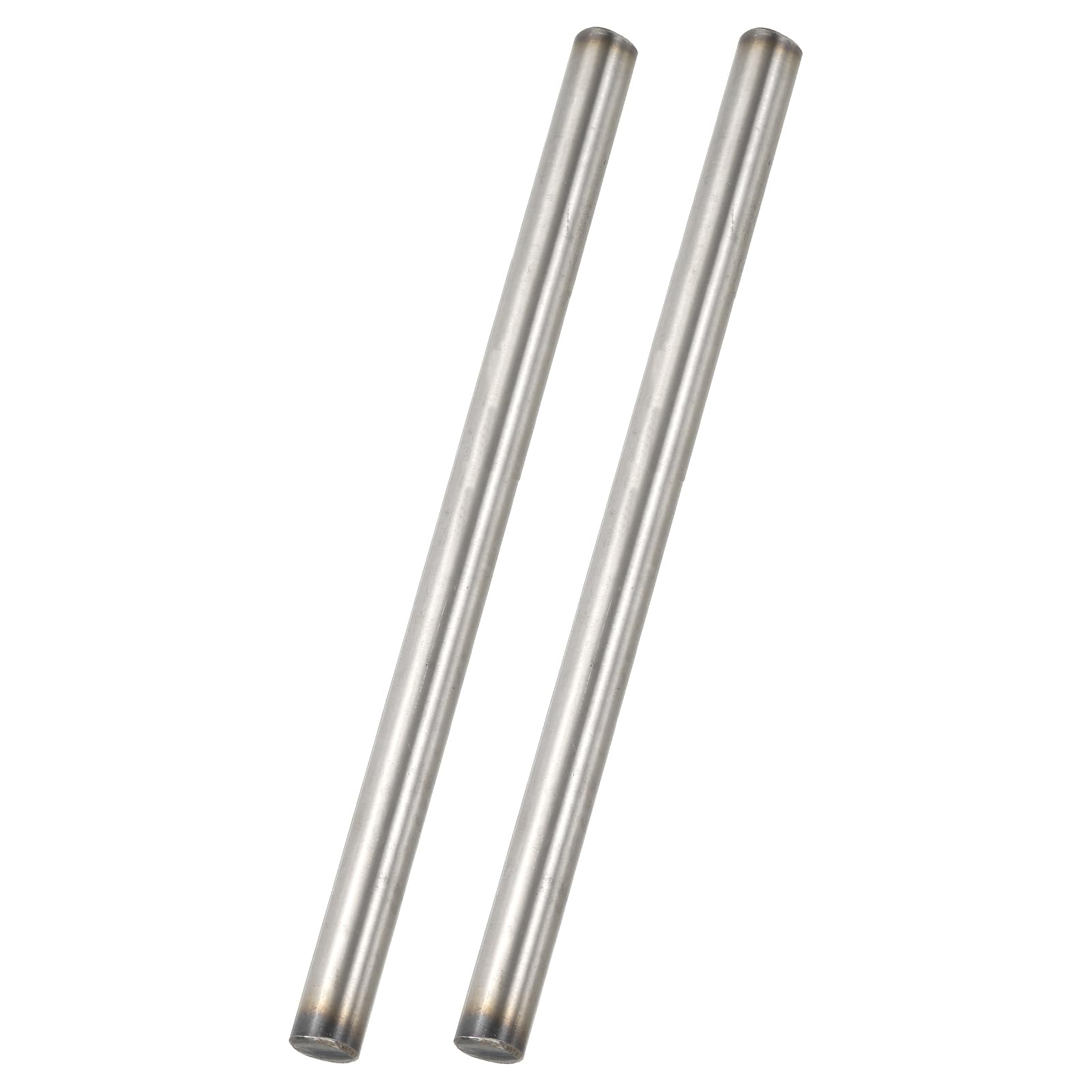 QUARKZMAN 316 Edelstahlstab 3/8"(10mm) 11.81"(300mm) Länge Massiver Stahl Rundstab Metall Wellen Stäbe Drehbank Stangenmaterial Fürlle DIY Projekte Und Metallbearbeitung Packung Mit 2 Stück