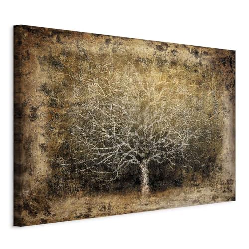 murando - Akustikbild Baum Bilder Akustikschaum Hochleistungsschallabsorber Schallschutz Leinwand 1 tlg Wandbild Raumakustik Schalldämmung Abstrakt Natur Textur a-A-10014-b-a