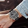 NIBOSI Watches for Men Analog Quartz Chronograph 30M Waterproof, Luminous & Date Fashion Casual Sport Business Work Dress Men's Wrist with Silicone Strap